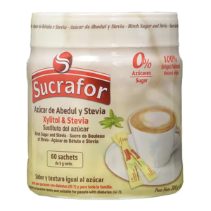 XILITOL Y STEVIA BOTE SACHET 'SUCRAFOR' 60 UDS * 5 GRS (6 UND)