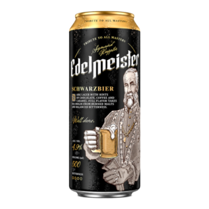 CERVEZA EDELMEISTER NEGRA 4,2% LATA 50CL (24 UND)