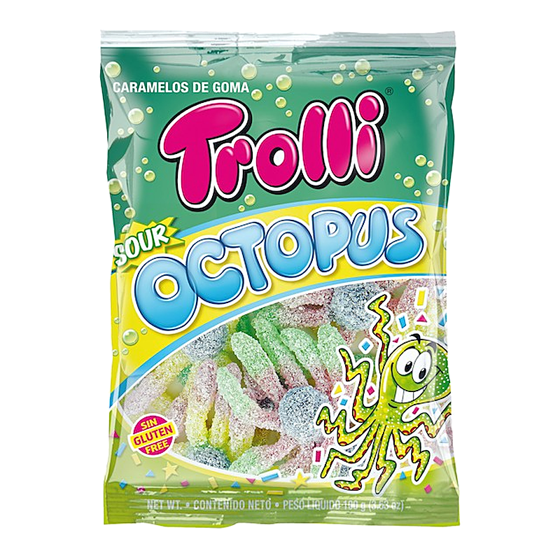 BOLSA S.OCTOPUS TROLLI 100GR (12 UND)