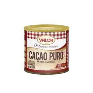 CACAO PURO EN POLVO SIN AZUCAR BOTE 250GR (6 UND)