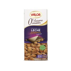 CHOCOLATE CON LECHE ALMENDRA S/A 150GR (14 UND)