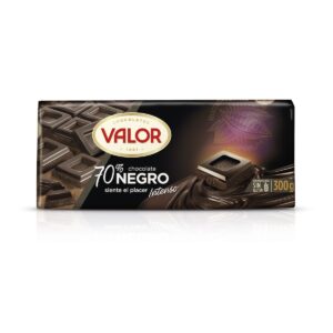 CHOCOLATE NEGRO 70% 300GR VALOR (20 UND)