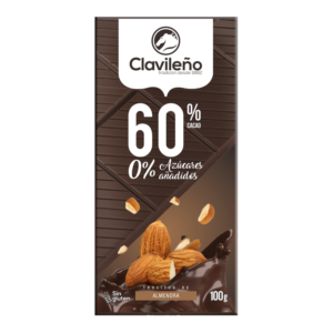 CHOCOLATE PURO 60% ALMENDRA S/A 100 GR S/GLUTEN (20 UND)