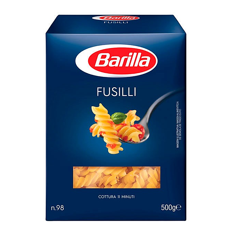 FUSILLI N98 BARILLA 500 GR (12 UND)