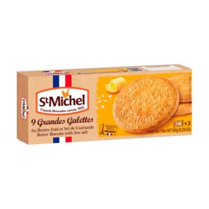 9 GRANDES GALL. MANTEQUILLA Y SAL 150GR ST. MICHEL (18 UND)
