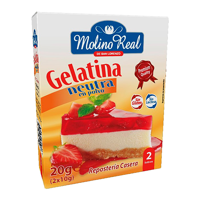 GELATINA NEUTRA MOLINO REAL 2x85 GR (20 UND)