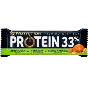 GO ON NUTRITION PROTEIN BAR 33% CARAMELO SALADO 50GRS (25 UDS.)