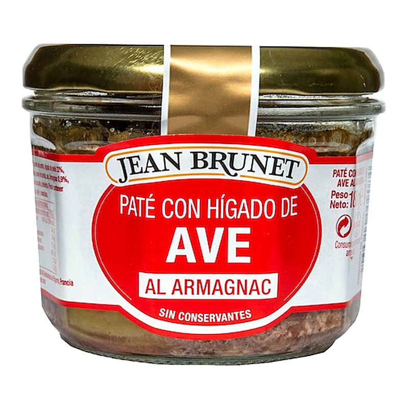 PATÉ DE HIGADO DE AVE AL ARMAGNAC 180GR (12 UND)