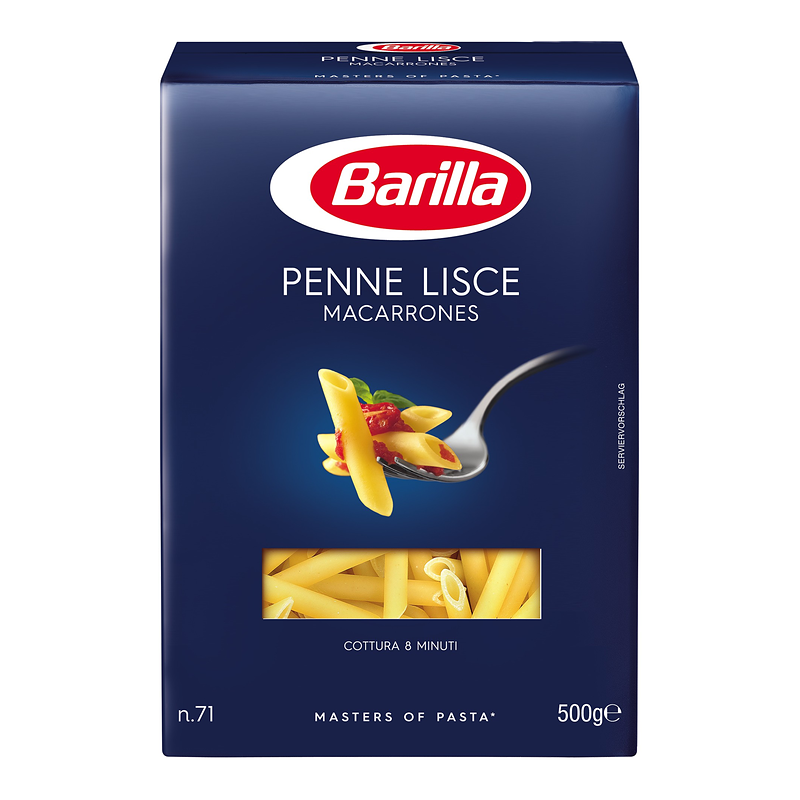 PENNE LISCE N71 MACARRONES BARILLA 500 GR (14 UND)
