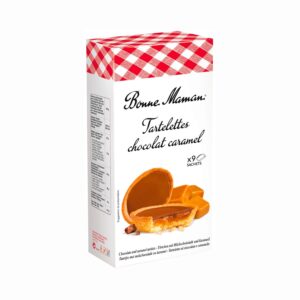 9 TARTALETAS CHOCO CARAMELO 135GR BONNE MAMAN (12 UND)