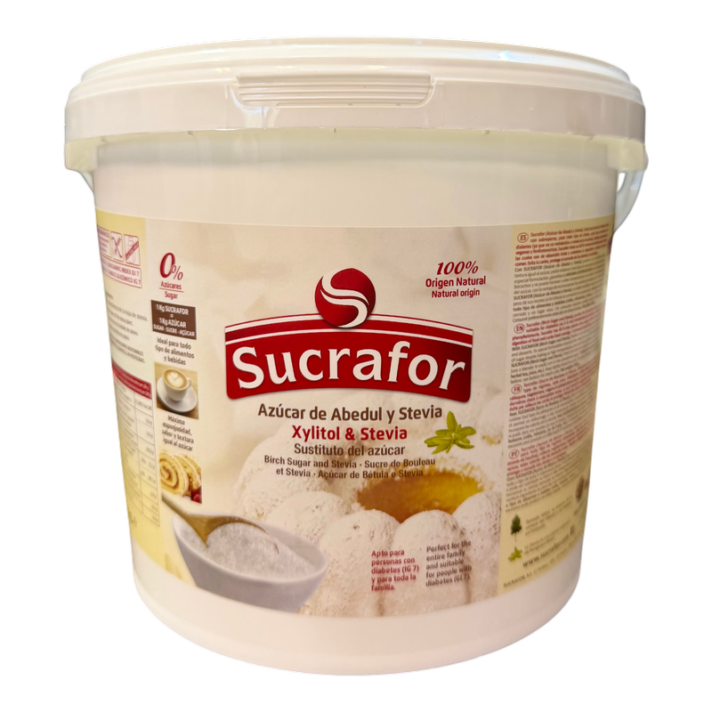 Xilitol y Stevia Sucrafor Bote 5Kg