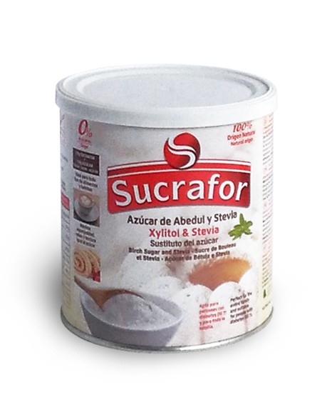 XILITOL Y STEVIA 'SUCRAFOR' 500 GRS (6 UND)