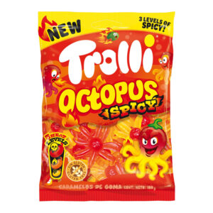 BOLSA OCTOPUS SPICY TROLLI 100GR (12 UND)