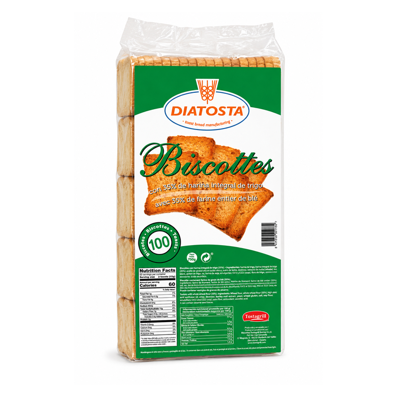 BISCOTES BOLSAO INTEGRAL 750 GR (6 UND)