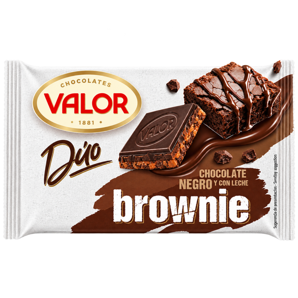 CHOCOLATE DÚO NEGRO-LECHE-BROWNIE 130G